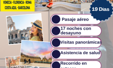 España, Italia, Suiza y Francia 